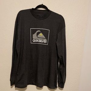 Men’s QUIKSIILVER Gray Long Sleeve SZ XL
